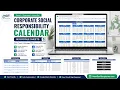 Corporate Social Responsibility Calendar in Google Sheets