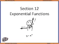 Miner Math Jump Start Section 12 Exponential Functions