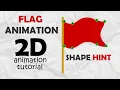 how to create a flag animation flag animation in animate cc flag animation 2d tutorial by sarath