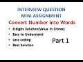Convert Number into Words Part 1 - Hindi