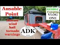 Ausable Point Camping VLOG ONE WIND STORMS FIRE SMOKE TORNADOS HAIL and other camping things