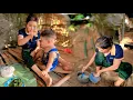 Lagu single mother—After cooking dinner, the single mother took her two children to the forest to gather
