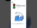 3D Glass Letter in illustrator adobe dimension