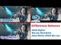 Blu-ray vs IMAX Open Matte Resolution Aspect Ratio Differences