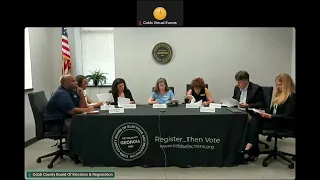 Cobb County Board of Elections and Registration Special Called Meeting - 2026