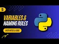 5 Variables in Python - Rules for naming variables in Python