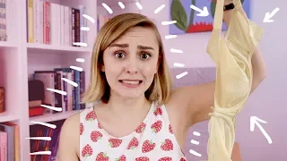 not wearing a bra for a week with big boobs hannah witton