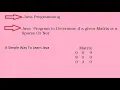 Java Program to Determine if a given Matrix is a Sparse Or Nor