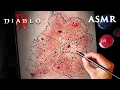 ASMR Diablo 4 Dip Pen Drawing Map of Sanctuary 1 hour