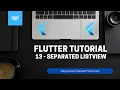 Flutter Tutorial for Beginners Separated ListView