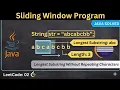 LeetCode Sliding Window Explained in Java Longest Substring Without Duplicate Characters EasyCode