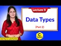 C - 11 Data Types in C
