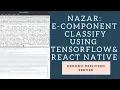 Nazar Server Electronic Component Classification using Tensorflow and React-Native