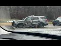 Crash involving state police vehicle sends trooper to the hospital in Schuylkill County