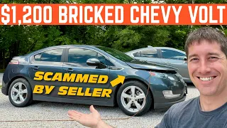 I WAS SCAMMED BUYING THIS BRICKED CHEVY VOLT