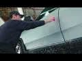 Silver Rivian SUV