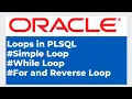 Oracle - PLSQL loops