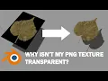 How to make PNG Textures Transparent Blender 3D