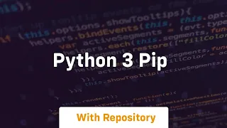 python 3 pip