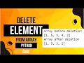 How to Delete an element in Array in Python Delete Array Element Python code