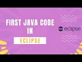 How To Create a Java Project in Eclipse Tutorial for Beginner To Advance First Code in Eclipse