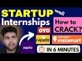 STARTUP INTERNSHIP secrets in 6 minutes Skills that actually get you hired