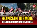 Download Lagu Frankrijk barst los: 7.500 demonstranten marcheren in Nantes tijdens landelijke staking
