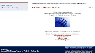 PWCS Academic and Career Plan