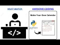 Make Your Own Calendar Using Python