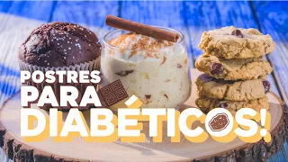 Sin Renuncias al Postre! 3 Delicias Saludables para Diabéticos 🧁🍚🍪