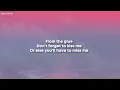 beabadoobee - Glue Song (Lyrics)