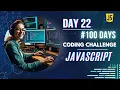 Day 22 Merge Two Arrays in JavaScript 100 Days of JavaScript Coding Challenge
