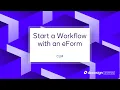 Docusign CLM Start a Workflow with an eForm