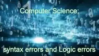 syntax and logic errors definitions and causes