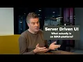What actually is an Server Driven UI-platform