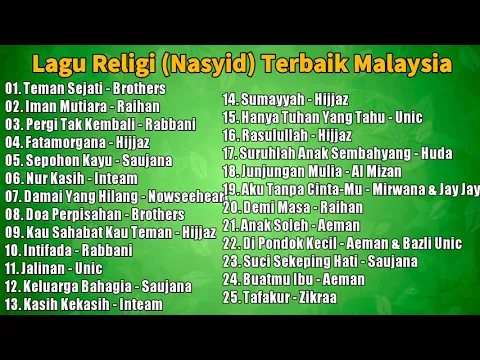 Download MP3 LAGU RELIGI NASYID TERBAIK MALAYSIA SEPANJANG MASA