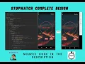 Stopwatch design with flutter Tutorial for Beginners Stopwatch complete design