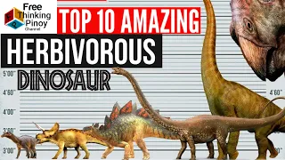NEW🌟 PART 2 HALIMAW na dinosaur pero halaman ang pagkain | Herbivore Dino top 10