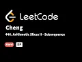 LeetCode 446 Arithmetic Slices II - Subsequence