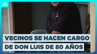 Sus hijos no se hacen cargo: vecinos cuidan a Luis, un adulto mayor de 80 años