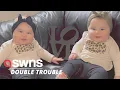 Meet the 21lb baby twins who are only SIX MONTHS OLD | SWNS