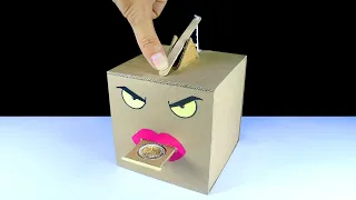 diy how to make a box eating coin saving coin bank diy