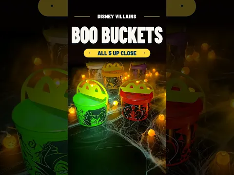Disney Villains Boo Buckets at McDonald's: All 5 Up Close