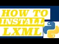 How to install LXML on Mac