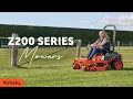 Kubota Z200 Series Overview Zero-turn Mower