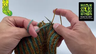 Blip-Free Left-Leaning Crossed Double Decrease in Double-Knitted Brioche A Sockmatician Tutorial
