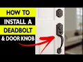 DIY Front Door Lock Installation - No Experience Needed