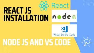 React js Development Setup VS Code Node js Installation Tutorial