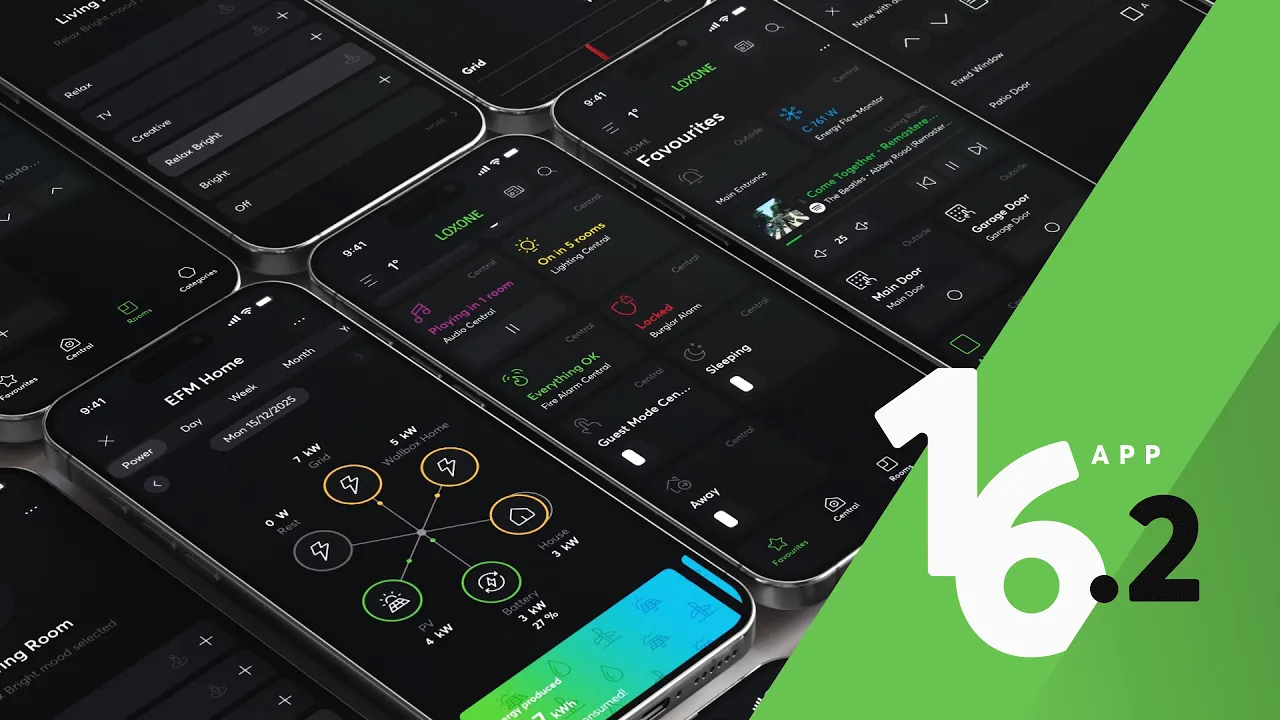 Loxone App 16.2 update teaser