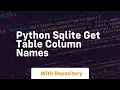 python sqlite get table column names